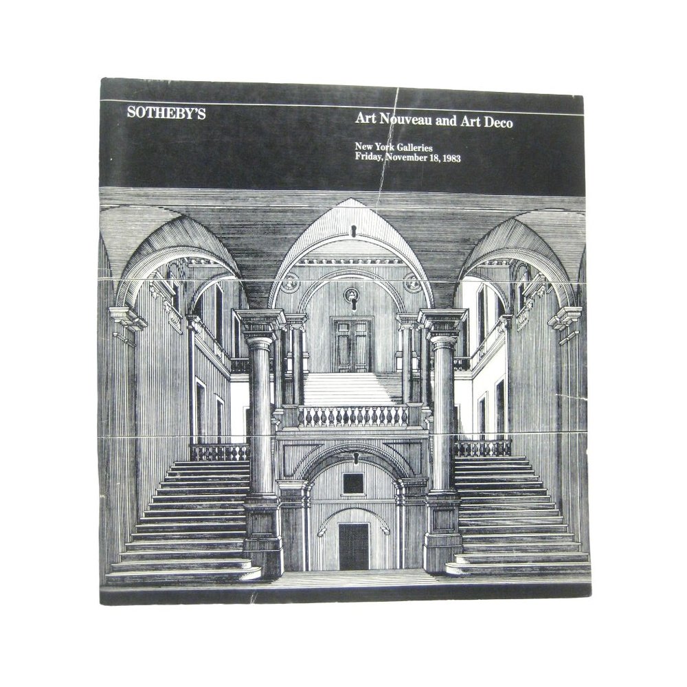 Sotheby Auction Catalog Art Nouveau Art Deco 5133 Volume 1 New York 1983